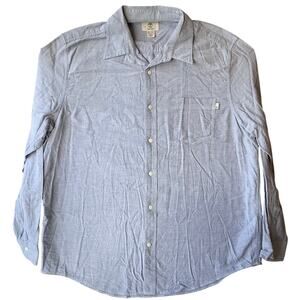 Timberland  Men’s Long Sleeve Thick Button Down Shirt size XL, Blue